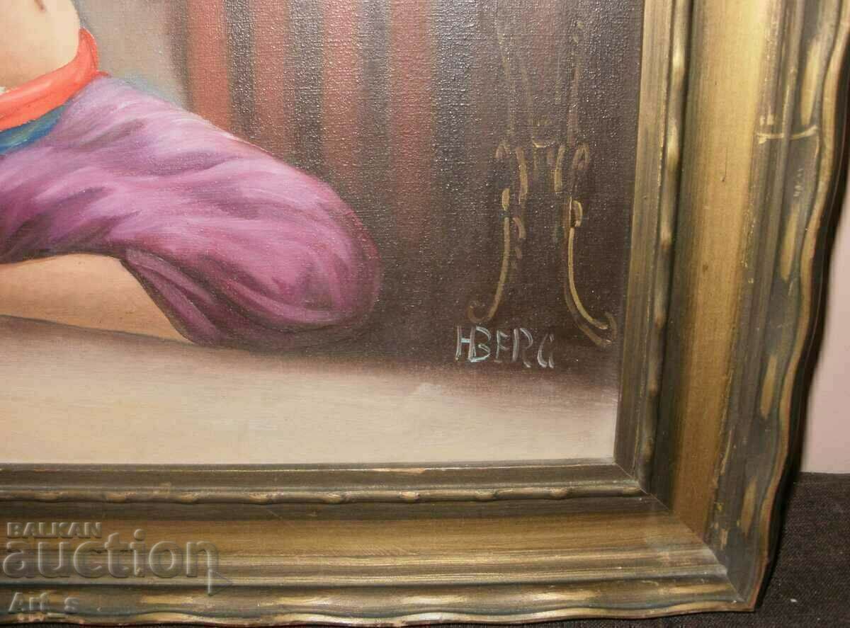 „Oglindă, oglindă” – ulei pe pânză într-un cadru de lemn - 5