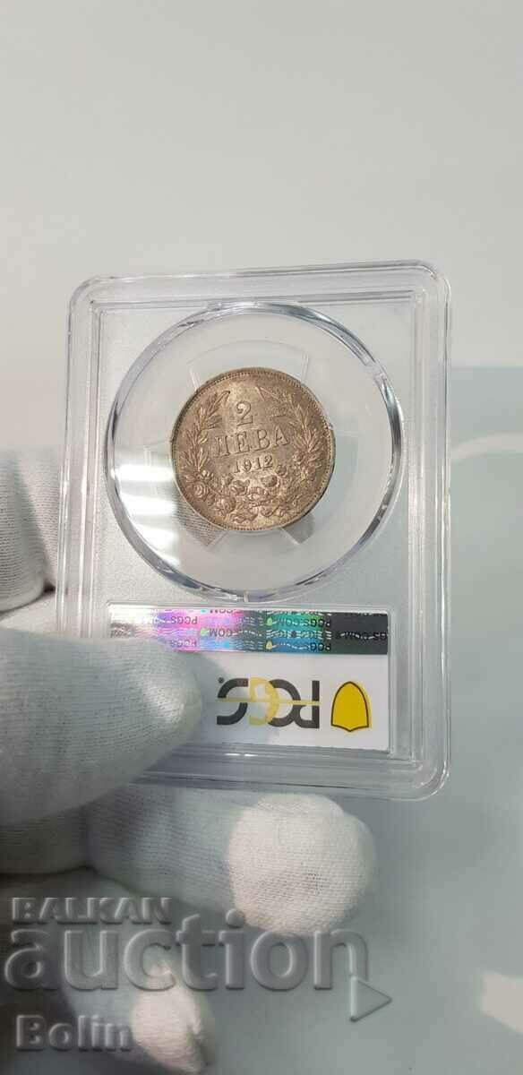 AU 53 - Imperial coin 2 BGN 1912 Ferdinand I - 5 AU 53 - Imperial coin 2 BGN 1912 Ferdinand I - 5