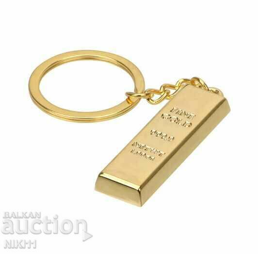 Auction  Keyring Gold bar, gold, Gold
