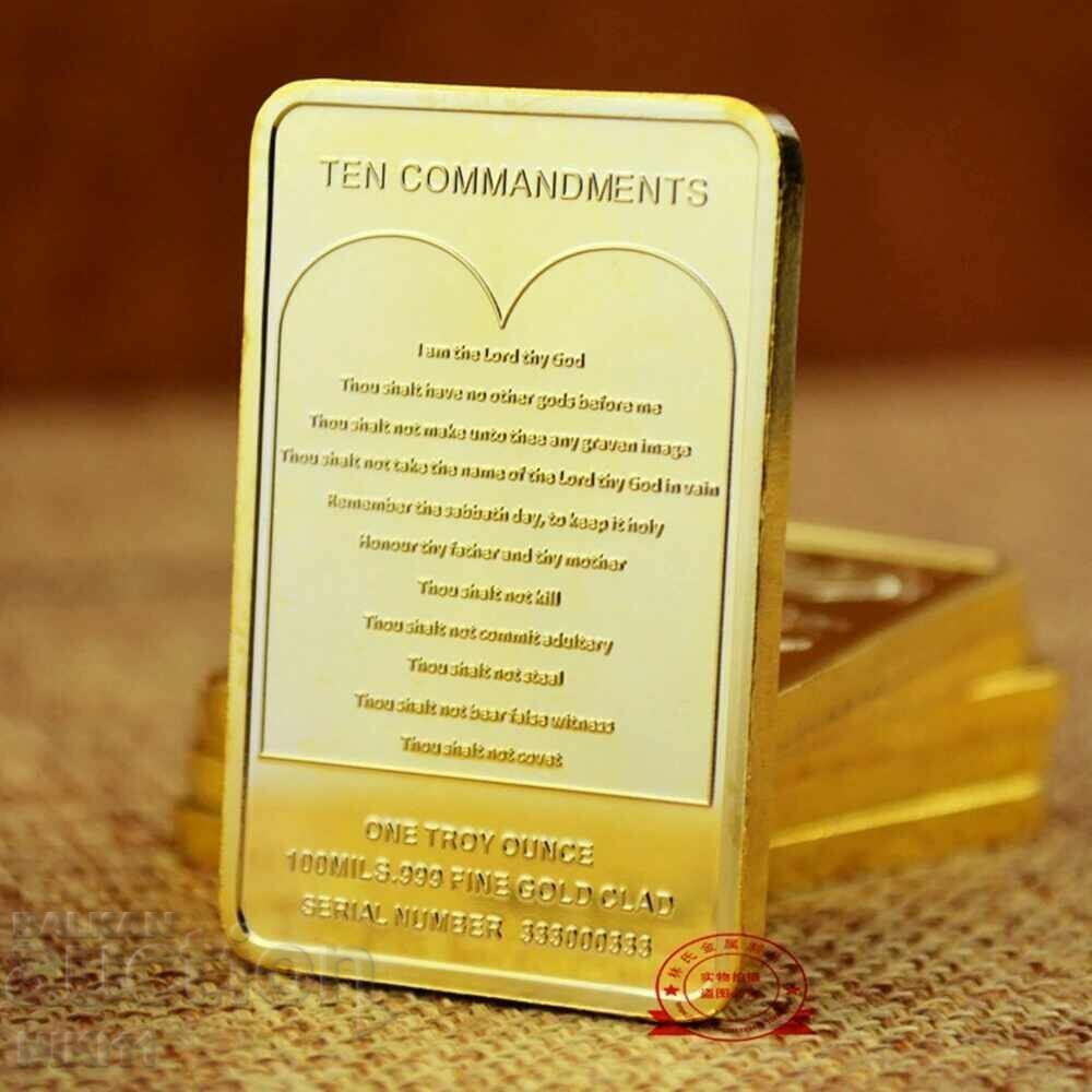 Auction Gold bar COPY in protective capsule 10 - God's orders Auction Gold bar COPY in protective capsule 10 - God's orders