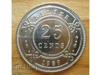 25 de cenți 1989 - Belize