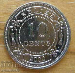 10 cents 2000 - Belize