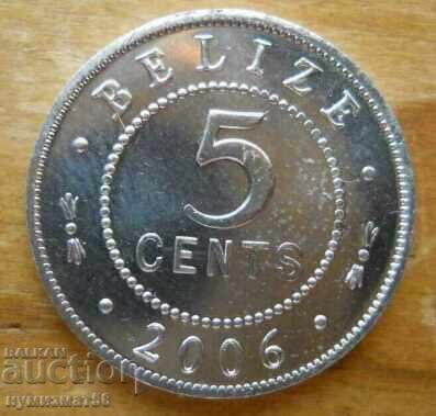 5 cents 2006 - Belize