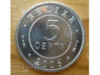 5 cents 2006 - Belize