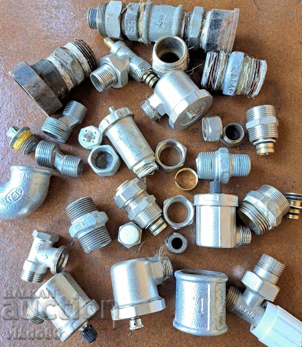 Plumbing parts, deaerators, radiator valves, adaptors