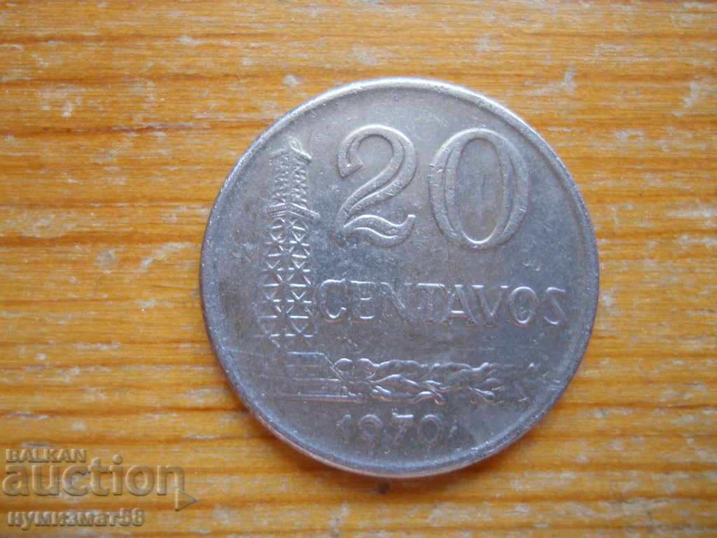 20 Centavos 1970 - Brazilia