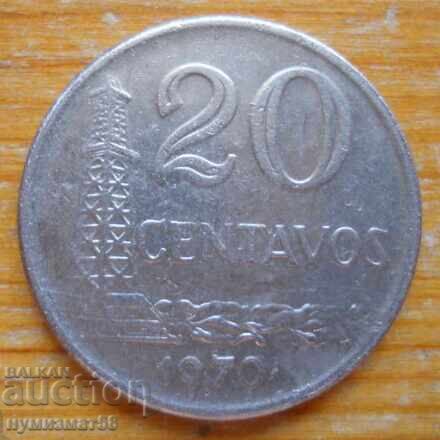 20 Centavos 1970 - Brazil