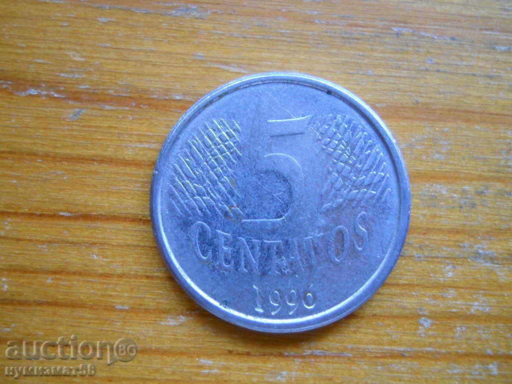 5 centavos 1996 - Brazil