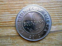 1 boliviano 2012 - Βολιβία