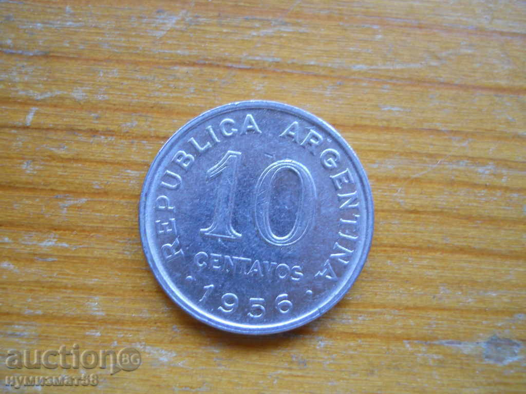 10 Centavos 1956 - Αργεντινή