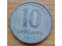 10 centavos 1992 - Argentina