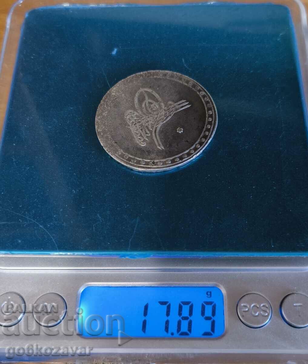 Auction  Ottoman Empire 1 kuruş Silver ! 1171-1757 (3)