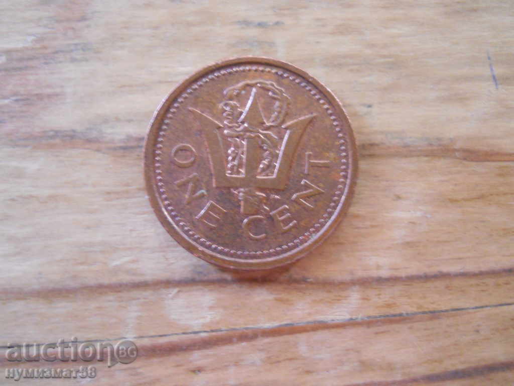 1 cent 1987 - Barbados