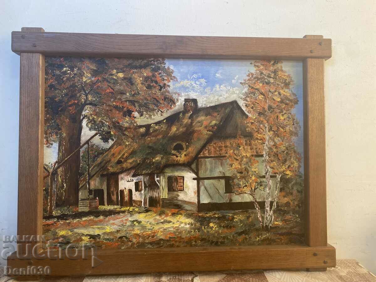 Old original oil painting