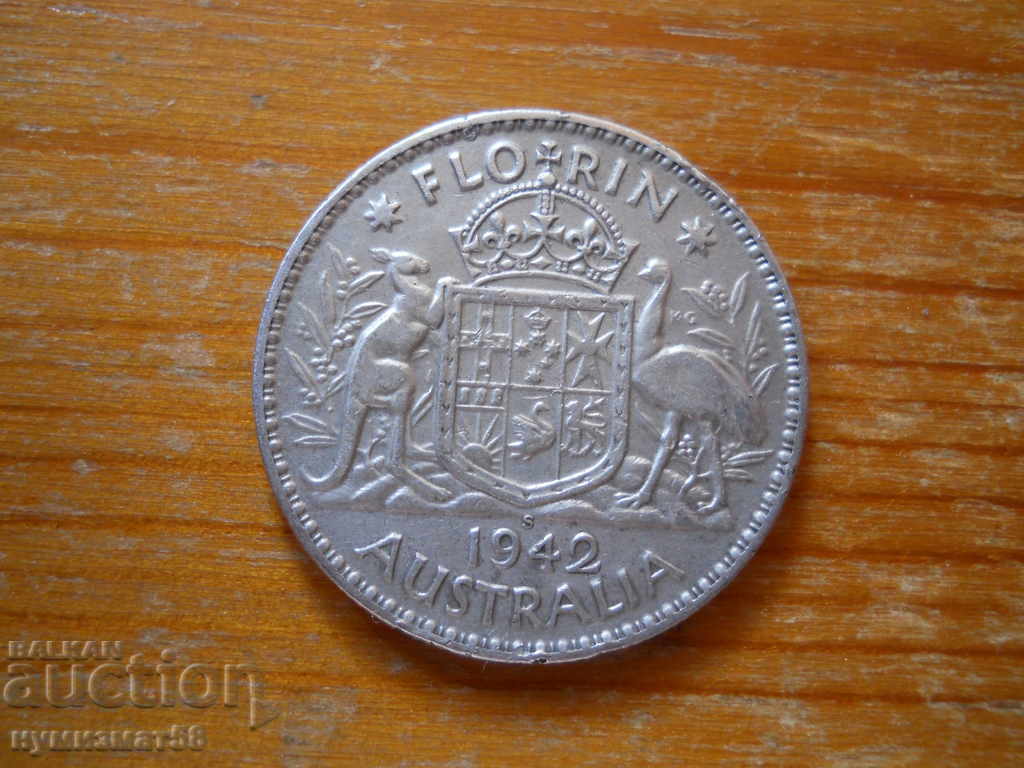 1 Florin 1942 - Australia (argint)