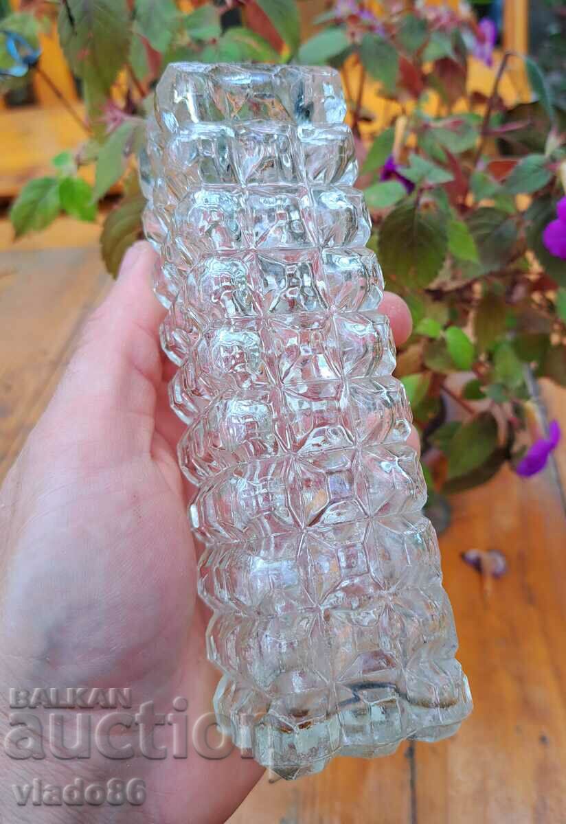 Old glass vase with price 10.00 BGN | € 5.11 Old glass vase with price 10.00 BGN | € 5.11