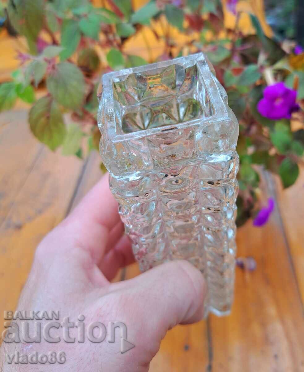 Auction Old glass vase Auction Old glass vase