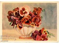 Old card - flowers - Mushanki