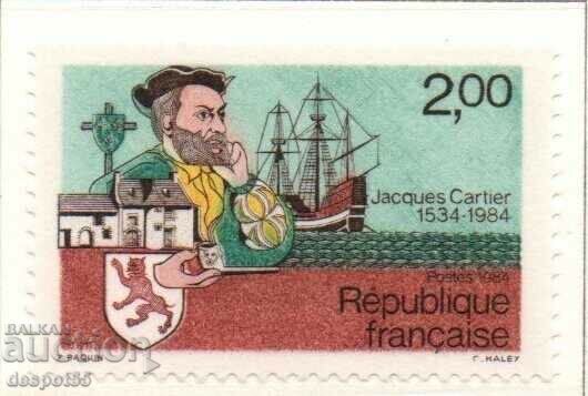 1984 France. 450 years since Jacques Cartier's trip to Canada