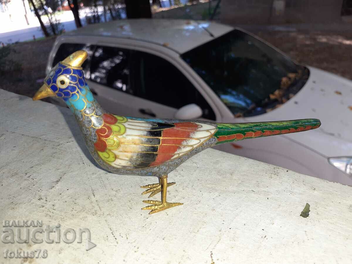 Chicken bird cloisonné bronze cellular enamel with price 55.00 BGN | € 28.12