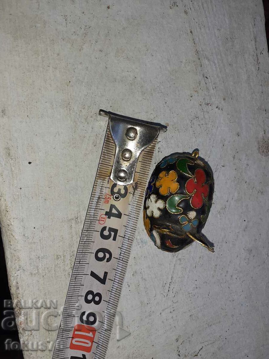 Δημοπρασία Χάλκινο κυψελωτό σμάλτο cloisonné Piglet Δημοπρασία Χάλκινο κυψελωτό σμάλτο cloisonné Piglet