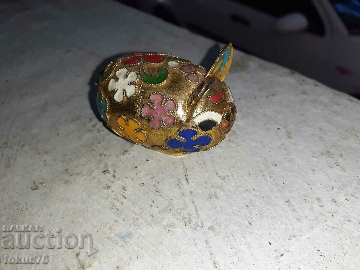 Piglet miniature cloisonné bronze cellular enamel with price 27.00 BGN | € 13.80 Piglet miniature cloisonné bronze cellular enamel with price 27.00 BGN | € 13.80