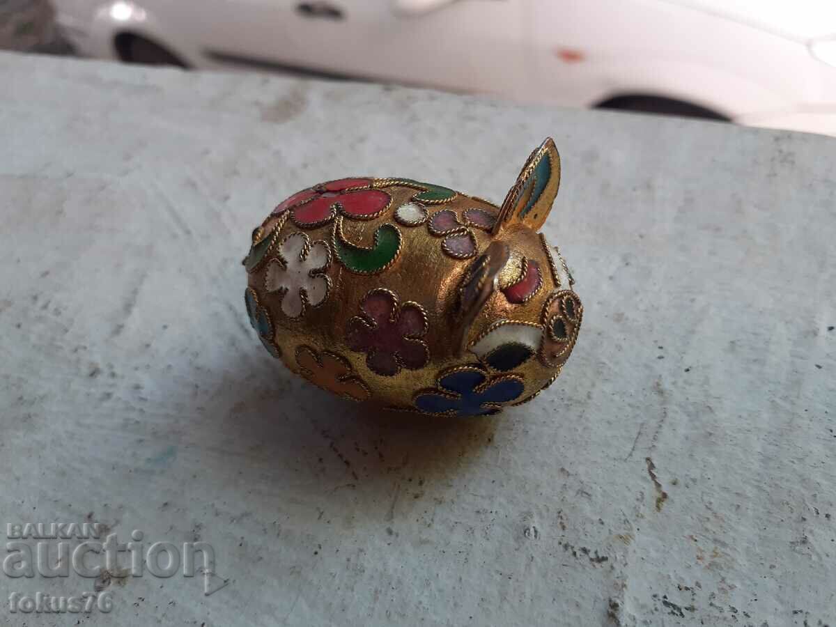 Auction Piglet miniature cloisonné bronze cellular enamel Auction Piglet miniature cloisonné bronze cellular enamel