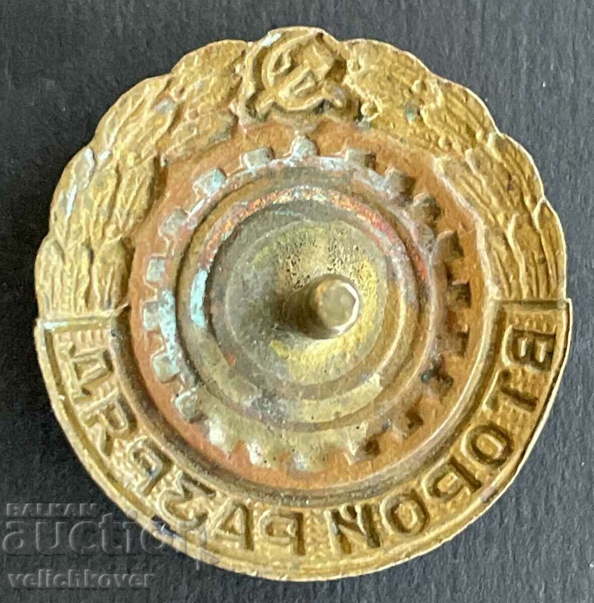 38747 USSR badge Second grade enamel on screw 1950s. with price 12.00 BGN | € 6.14 38747 USSR badge Second grade enamel on screw 1950s. with price 12.00 BGN | € 6.14