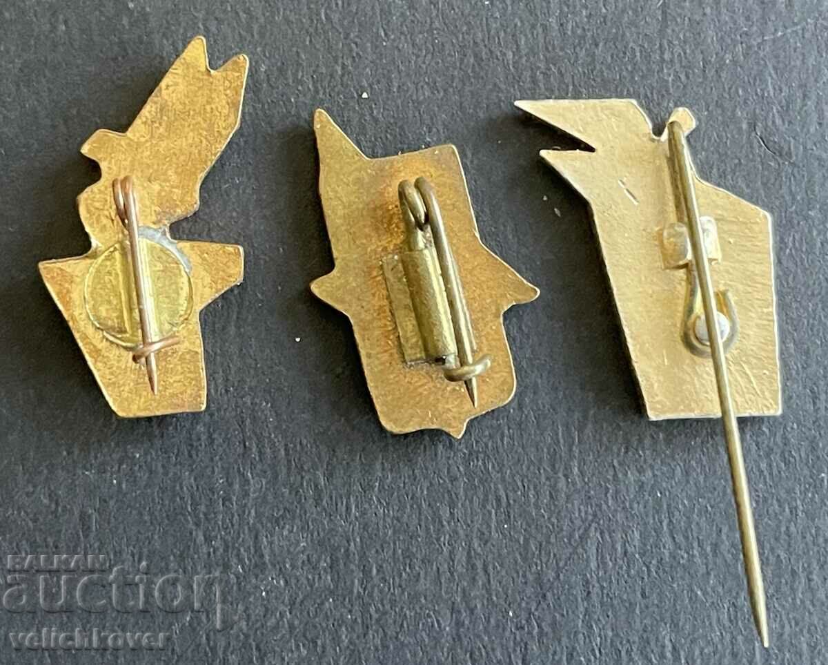 38750 USSR lot 3 signs with doves fight for peace enamel with price 12.00 BGN | € 6.14 38750 USSR lot 3 signs with doves fight for peace enamel with price 12.00 BGN | € 6.14