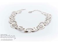 Silver plated necklace KN-0301001019