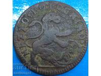 Mezzo Bologno 1720 Vatican Clement XI (1700-1721) 28mm Lion