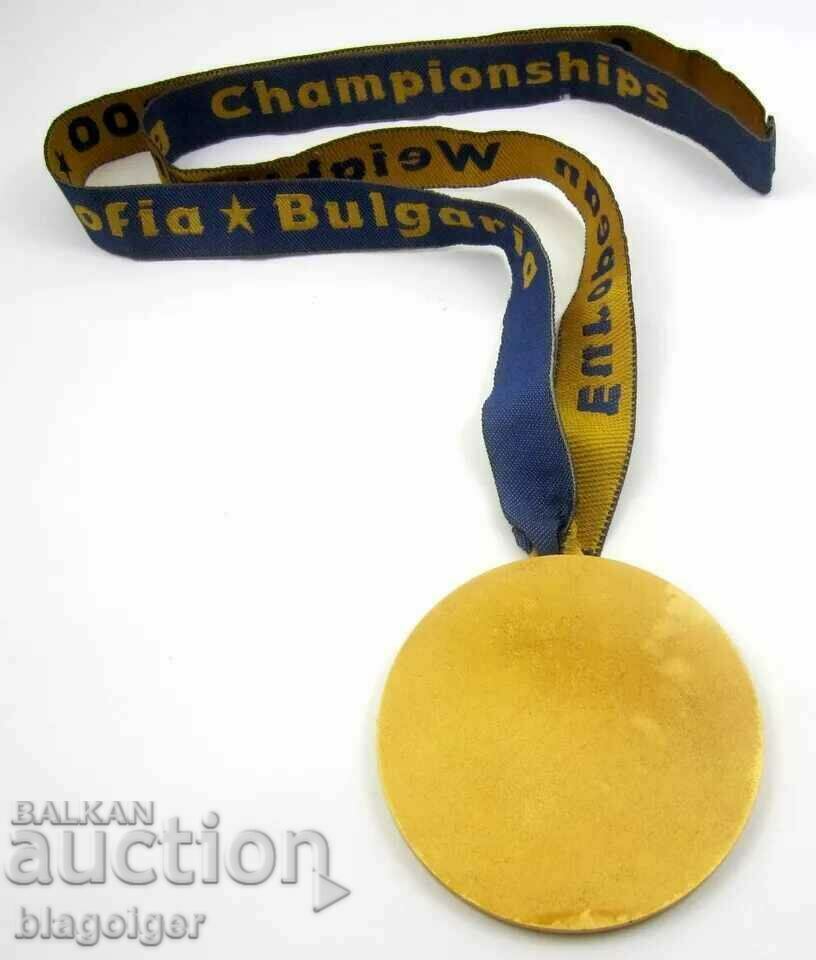 Delivery of Gold medal-1st place-European heavyweights-2000-Champion Delivery of Gold medal-1st place-European heavyweights-2000-Champion