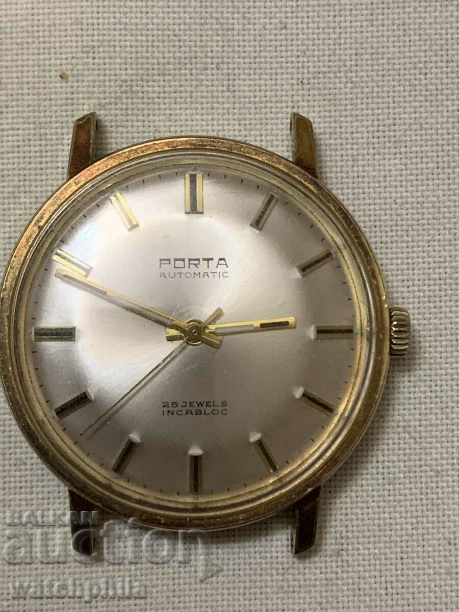 Porta Automatic gold-plated men's watch. A rare model.