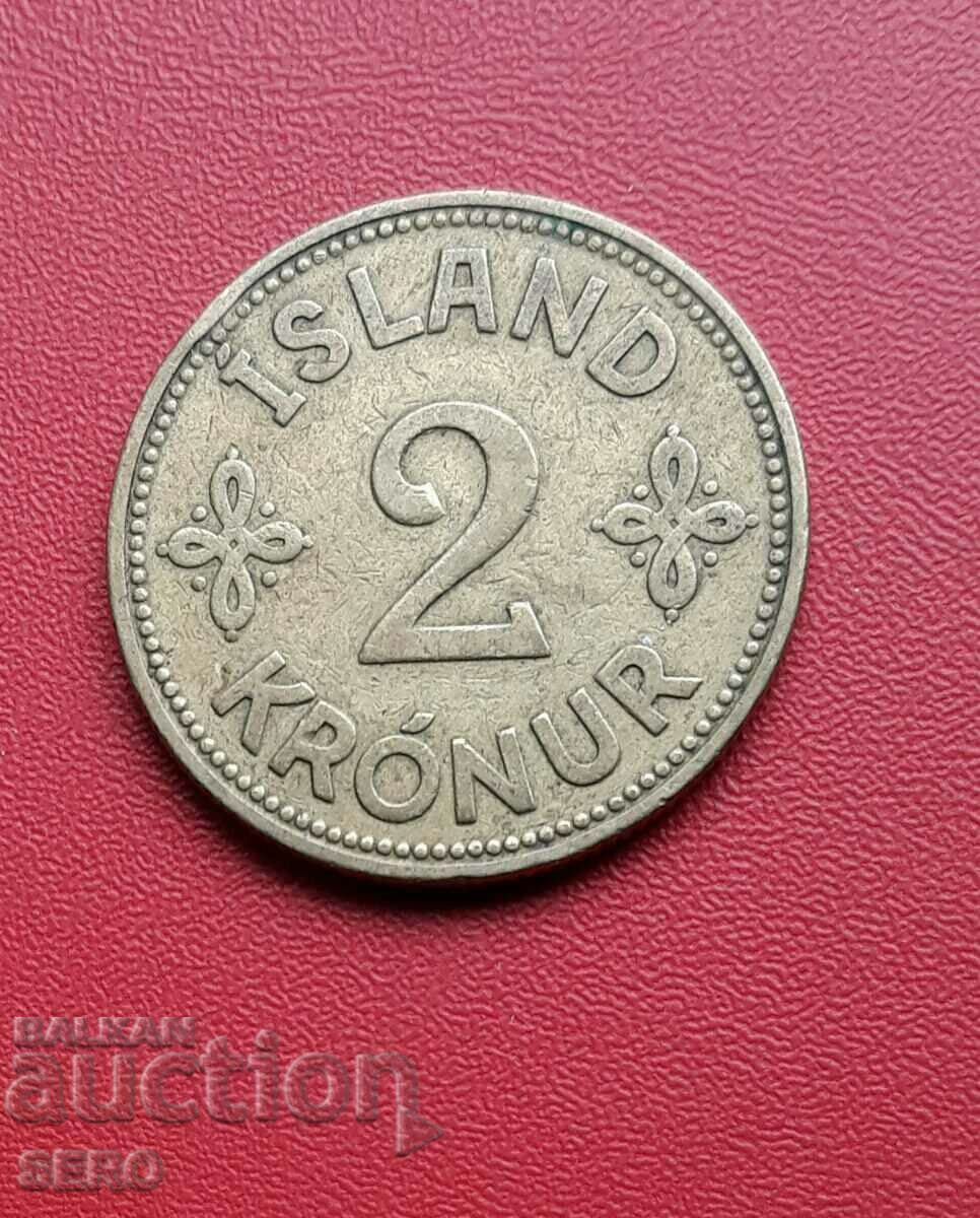 Iceland-2 kroner 1940-rare