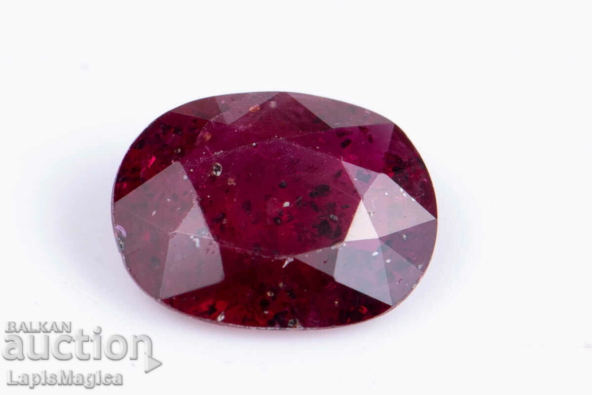 Ruby 1,21ct θερμαινόμενη οβάλ κοπή