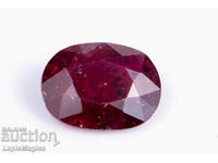 Ruby 1,21ct θερμαινόμενη οβάλ κοπή