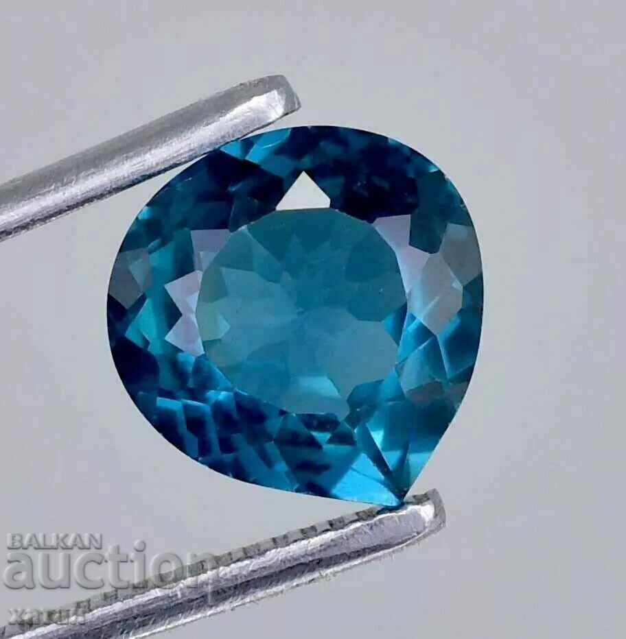 BZC!12.95 Carat Natural 1 Cent Pear Faceted Sapphire!