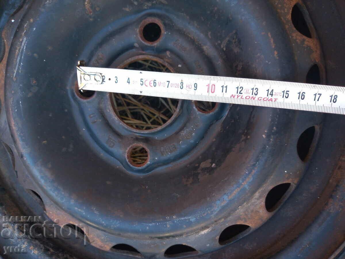 Wheels 13 inches for Opel Corsa 5 pcs. with price 40.00 BGN | € 20.45