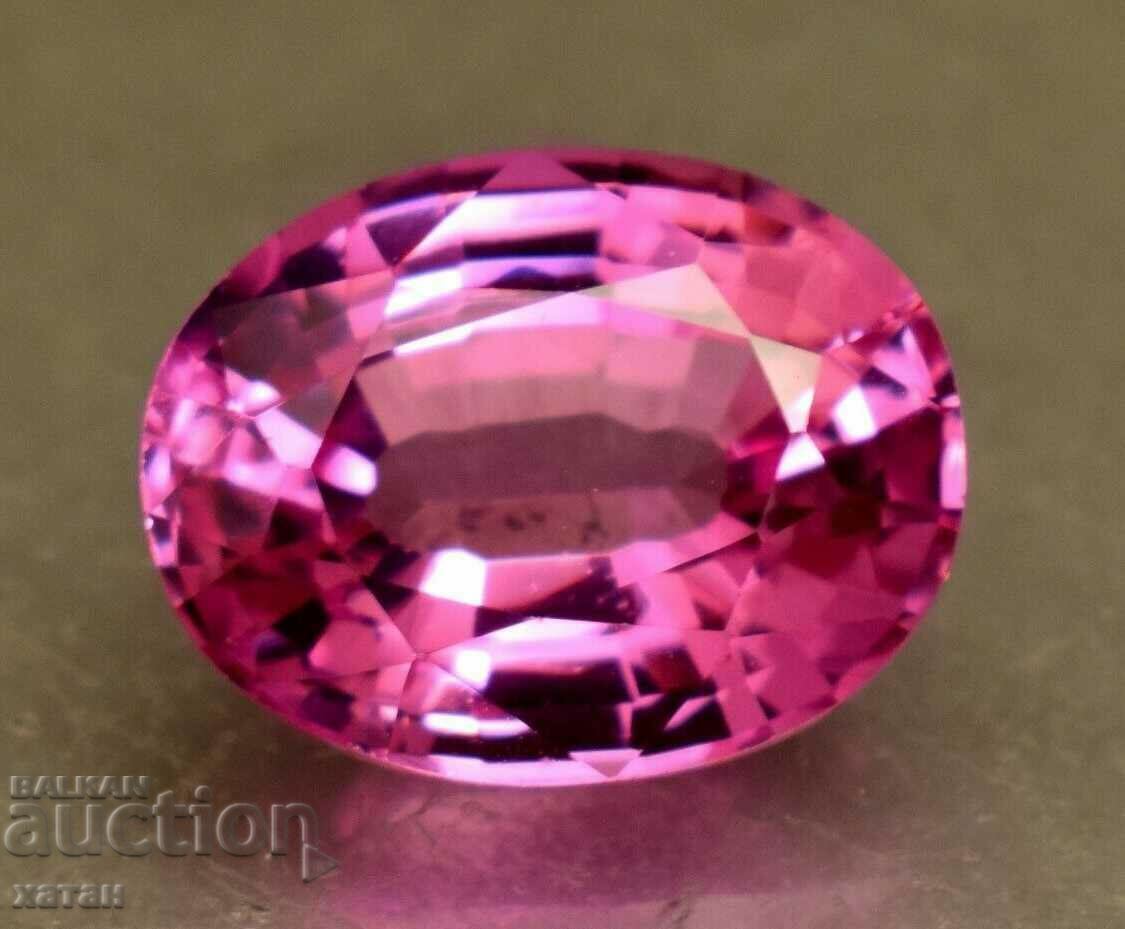 BZC! 5.50 ct. natural tourmaline oval set GGIJ of 1 st.!