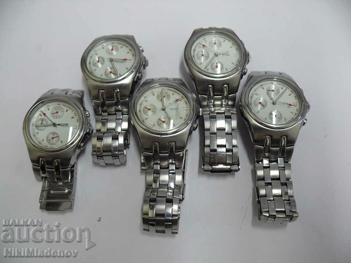 From 1 st. Lot Men's wristwatches, non-working BZC!