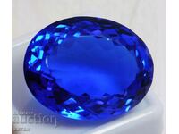 BZC! 84.95 ct natural tanzanite oval facet from 1 st.!