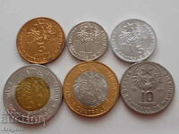 lot 6 coins Mauritania 1973-2014; Mauritania