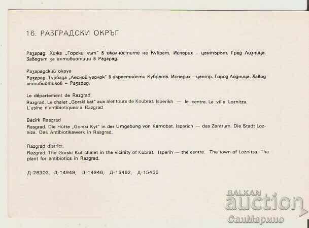 Card Bulgaria Razgrad Razgrad District* with price 0.80 BGN | € 0.41 Card Bulgaria Razgrad Razgrad District* with price 0.80 BGN | € 0.41