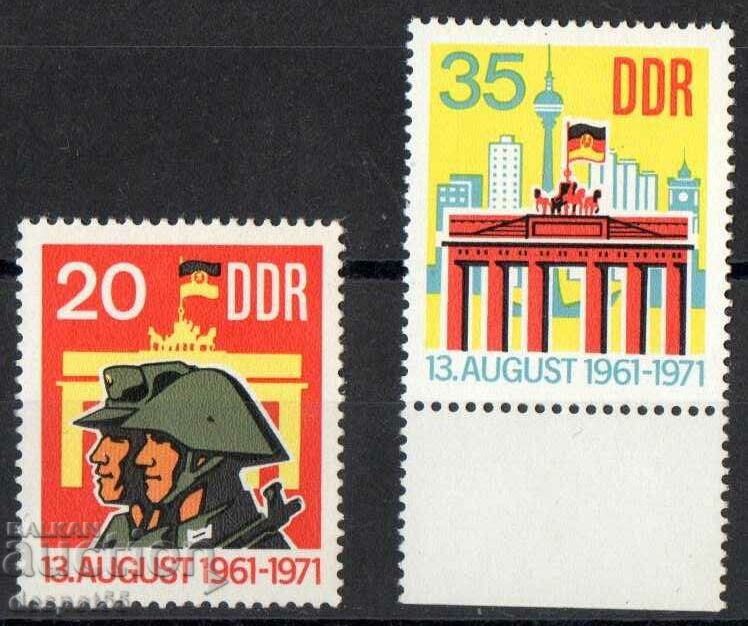 1971. GDR. 10th anniversary of the construction of the Wall.