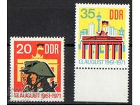 1971. GDR. 10th anniversary of the construction of the Wall.