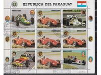 Cars - Paraguay - μπλοκ φύλλο 1987