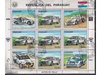 Mașini - Paraguay - foaie bloc 1987