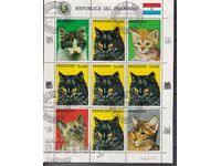 Cats - Paraguay - block sheet 1987, print