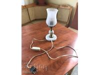 SOCA ANTIQUE MARBLE AND BRONZE NIGHT LAMP WITH LABEL-WORKS