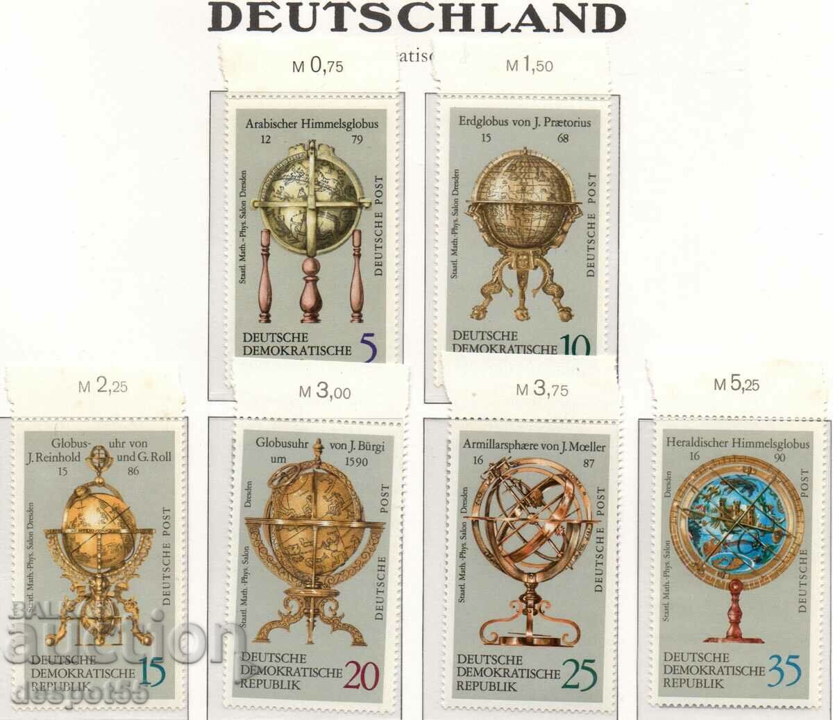 1972. GDR. Globes.